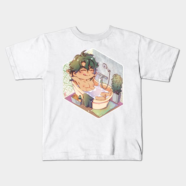 Bath Time Joe Kids T-Shirt by Kamapon's Workshop